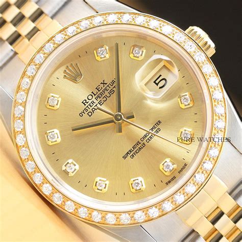 rolex mens datejust model 16233 18kt gold & stainless steel|Rolex Datejust 16233 price.